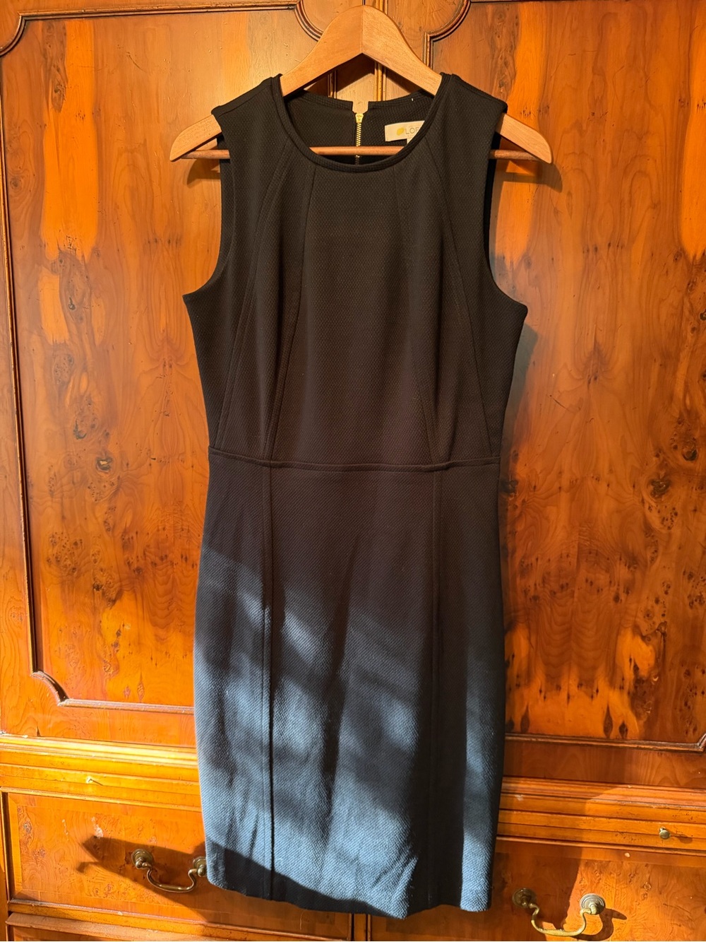 LOFT Black Sleeveless Sheath Dress SZ 6
